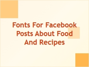 The Best Fonts for Food Posts on Facebook